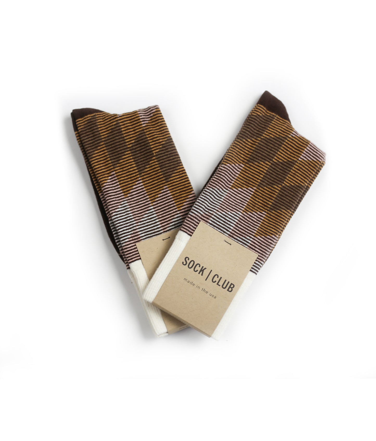 The Harlequin - Brown - Sock Club Store