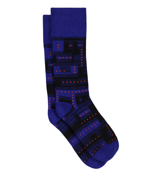 The Glitch - Ultramarine - Sock Club Store