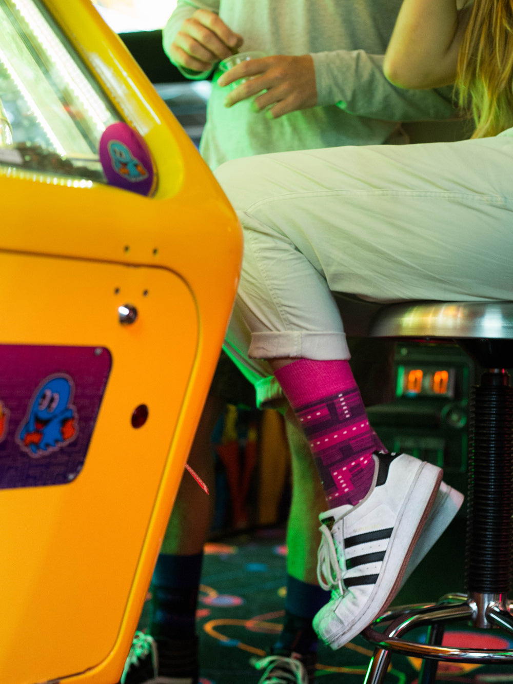 The Glitch - Deep Pink - Sock Club Store
