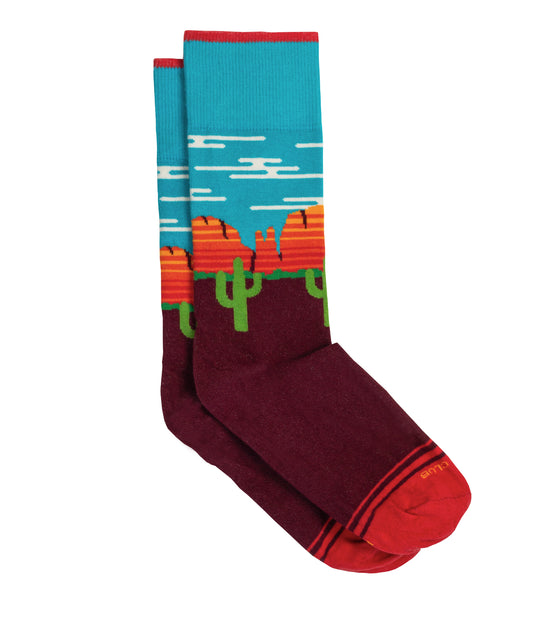 The Sedona - Maroon - Sock Club Store