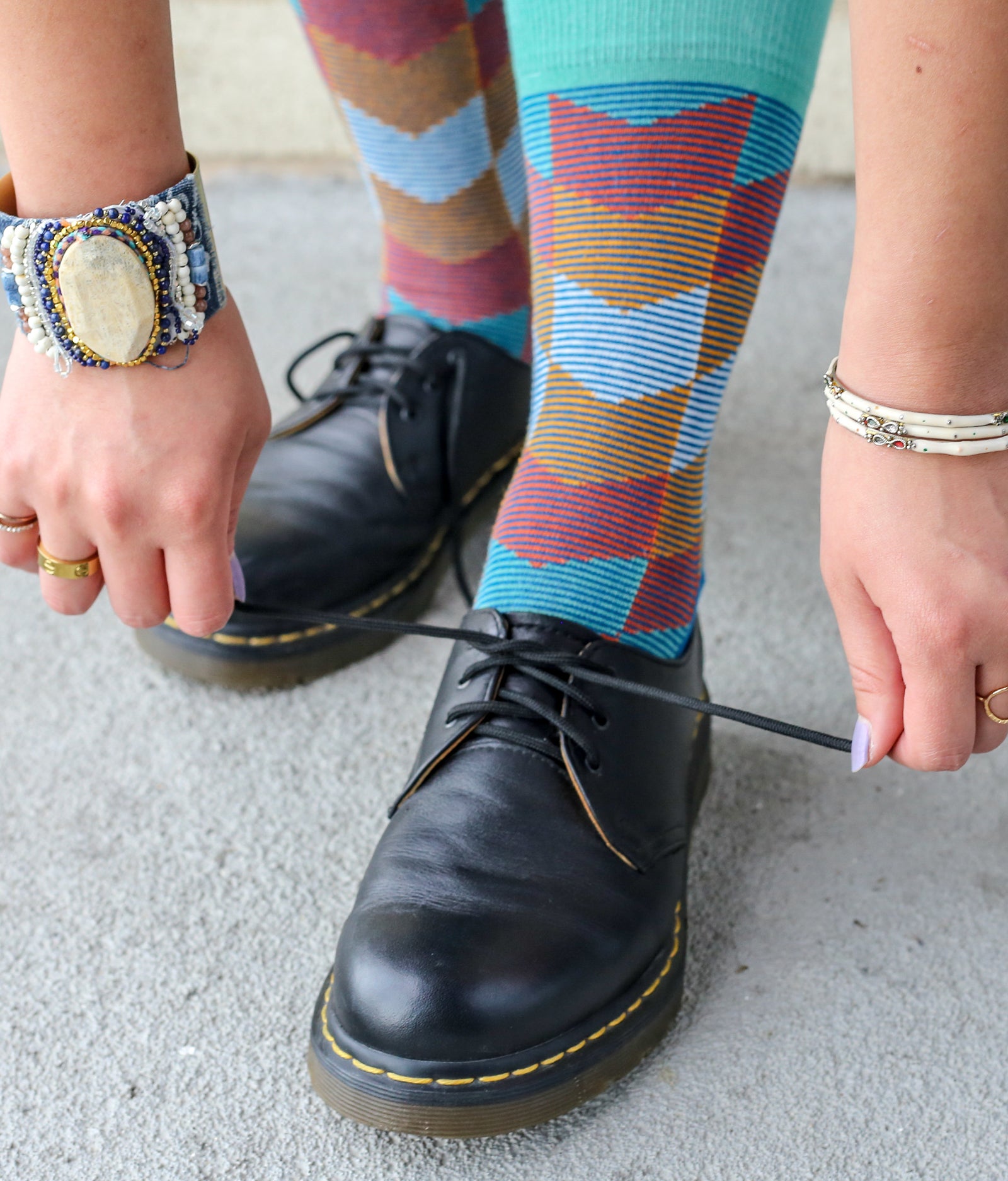 The Harlequin - Lagoon - Sock Club Store