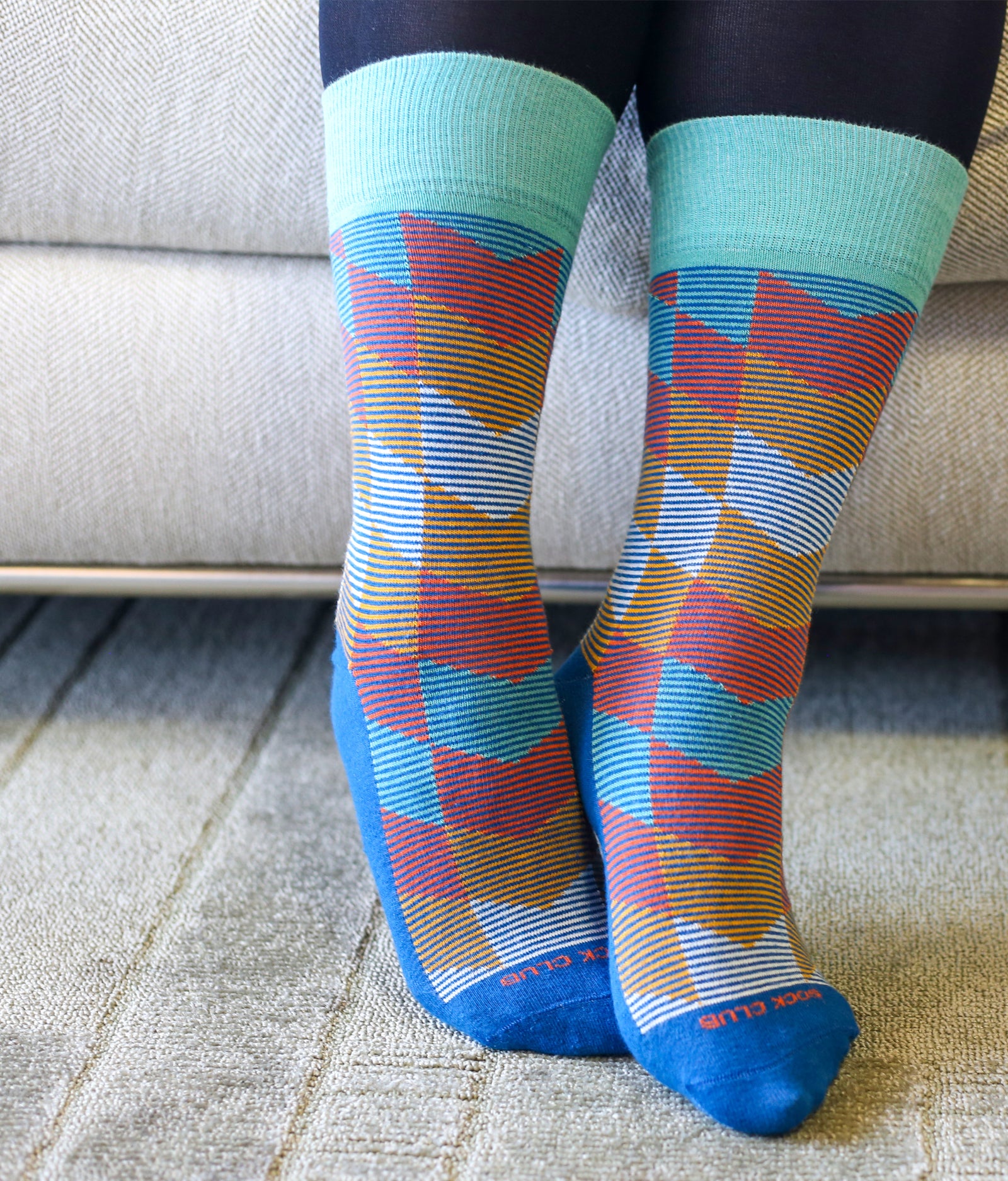 The Harlequin - Lagoon - Sock Club Store