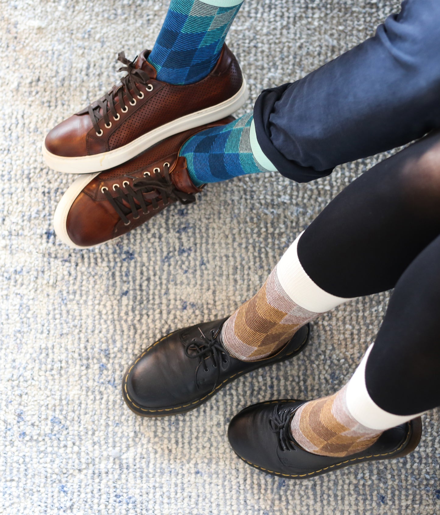 The Harlequin - Brown - Sock Club Store