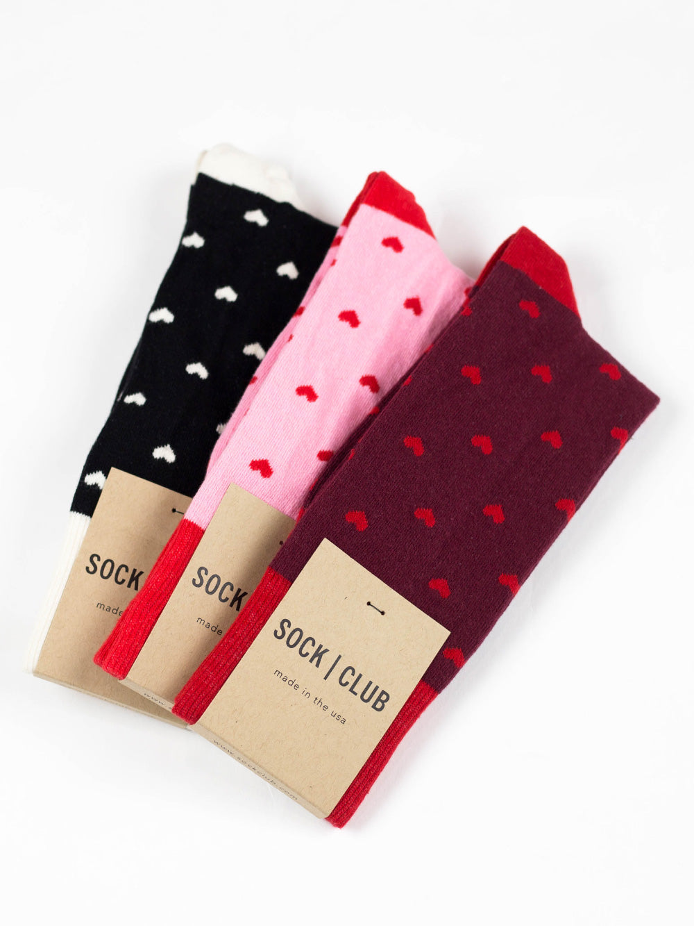 The Valentine - Maroon - Sock Club Store