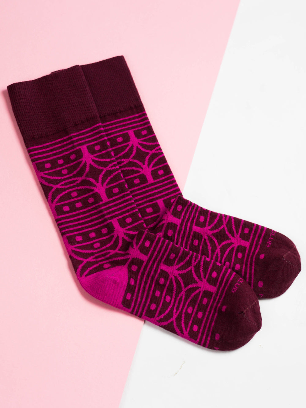 The Venn - Maroon - Sock Club Store