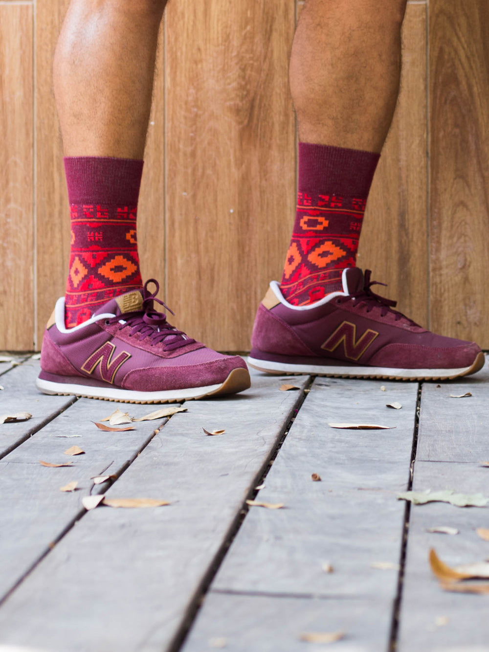 The Wanderer - Maroon - Sock Club Store