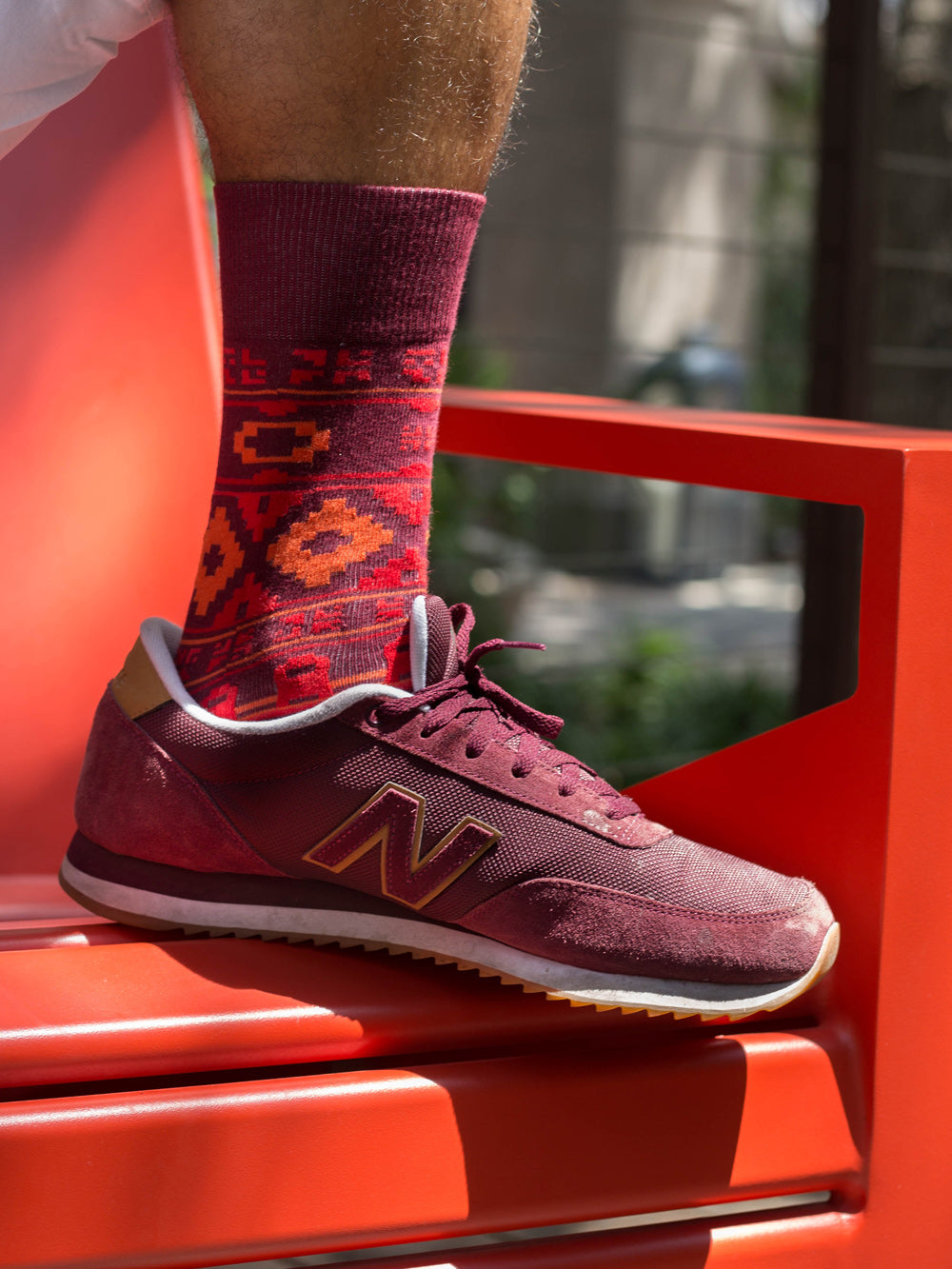 The Wanderer - Maroon - Sock Club Store