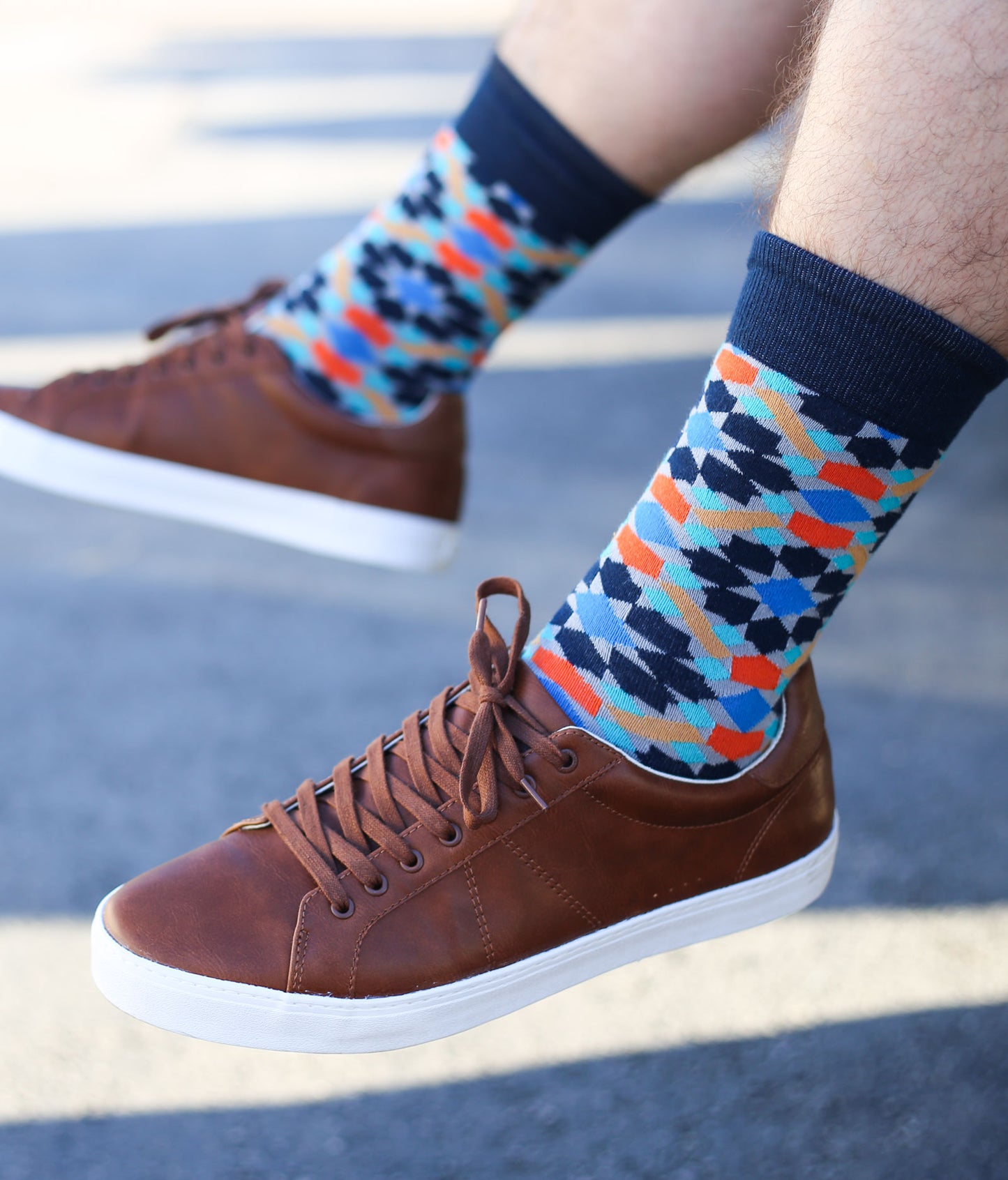 The Zellige - Navy - Sock Club Store