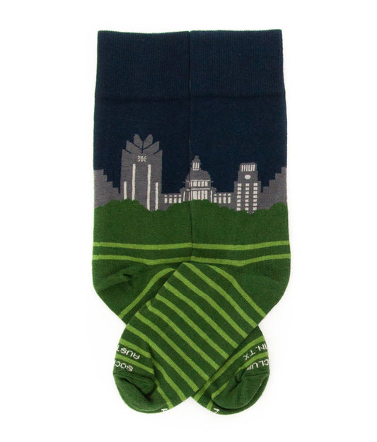 Austin Skyline (Night) - Sock Club Store