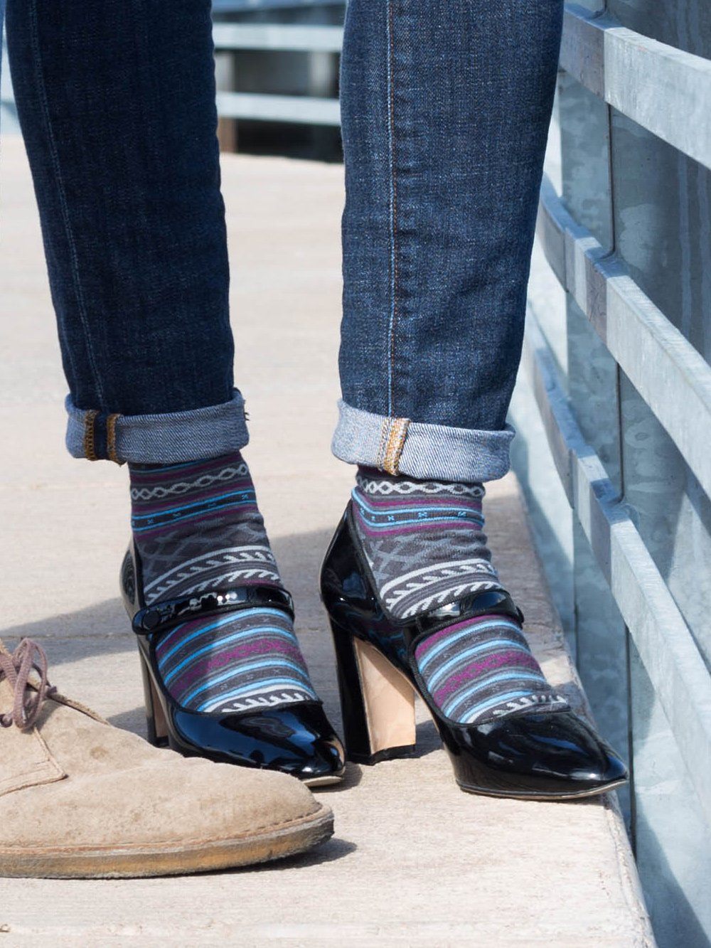 The Fika - Charcoal - Sock Club Store