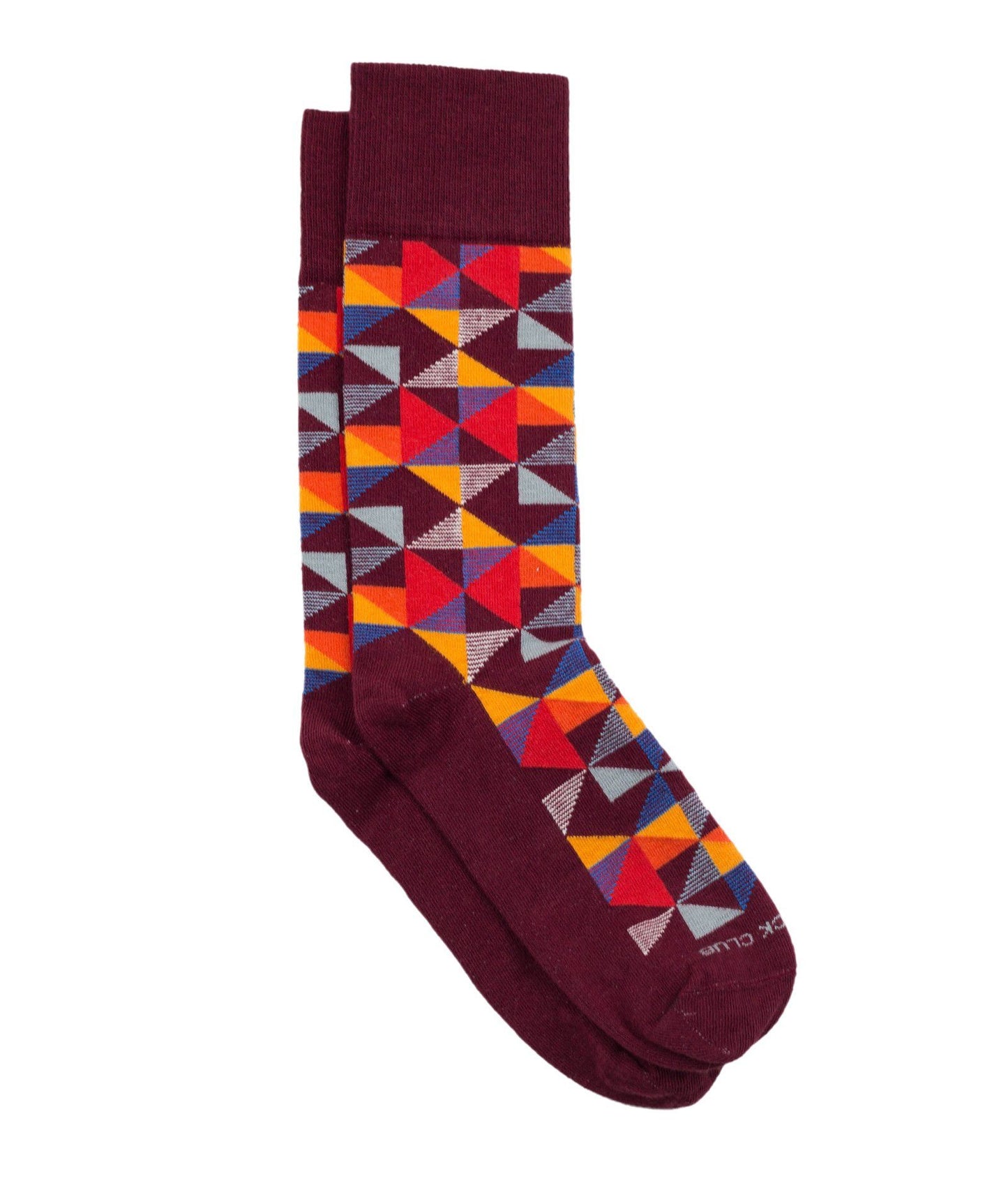The Pinwheel - Maroon - Sock Club Store