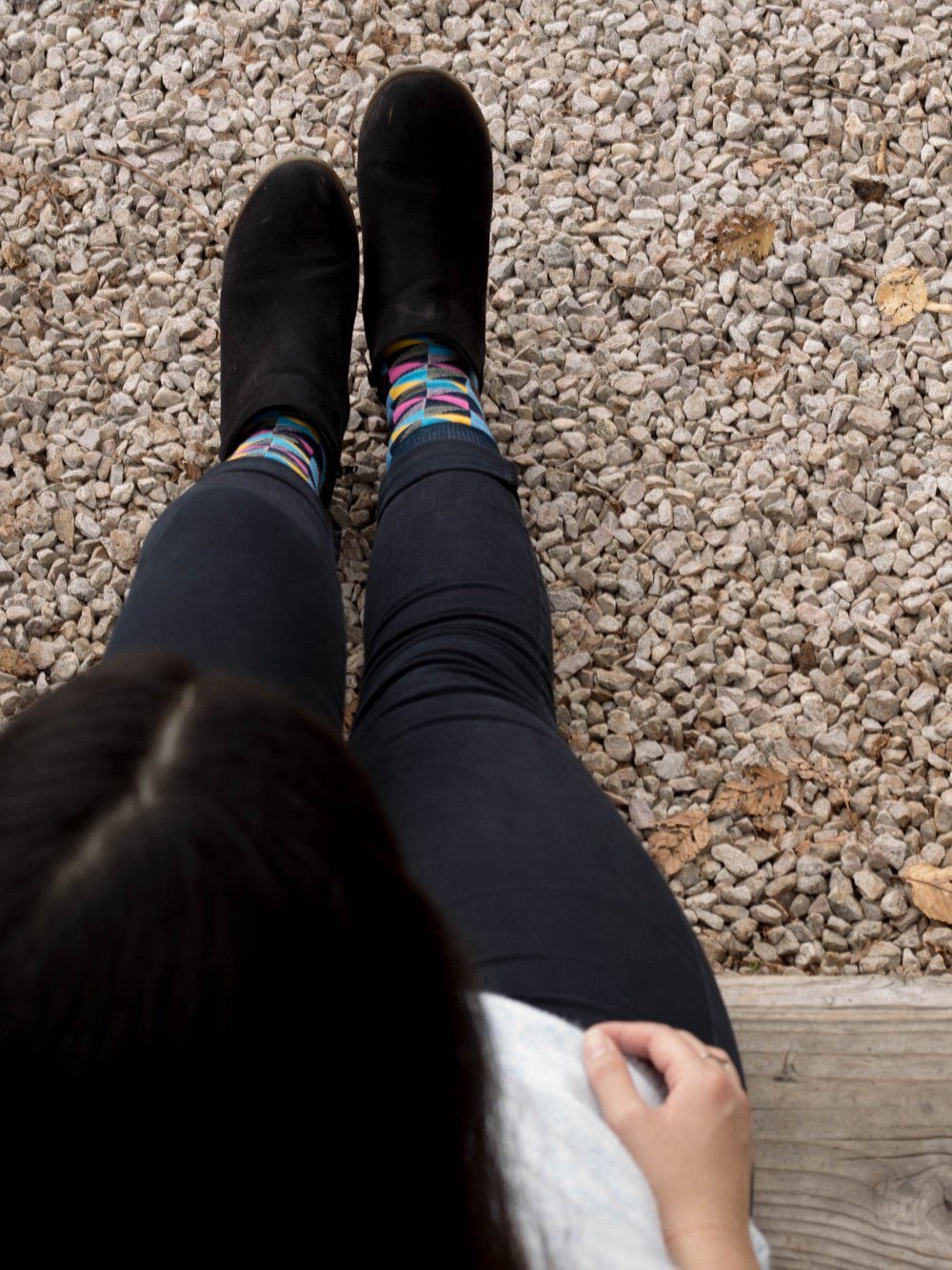 The Pinwheel - Navy - Sock Club Store