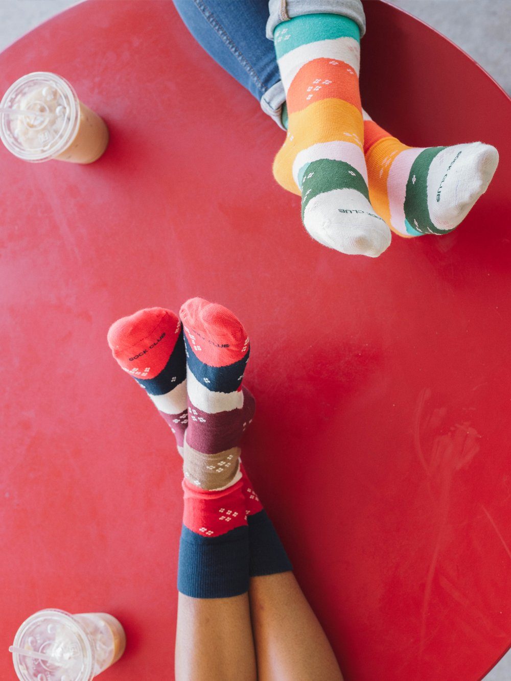 The Vista - Red - Sock Club Store