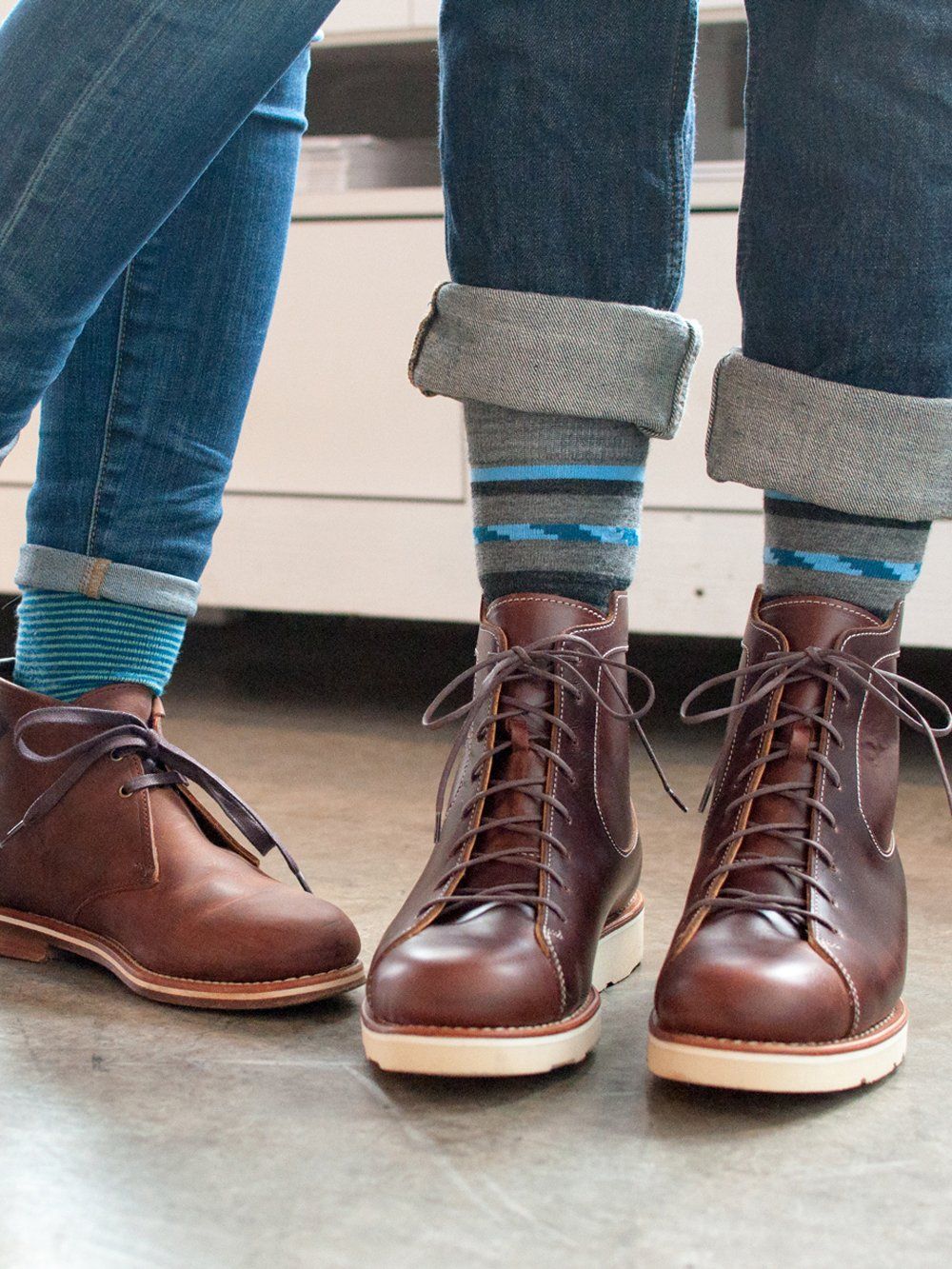 The Wool Lustre - Blue - Sock Club Store