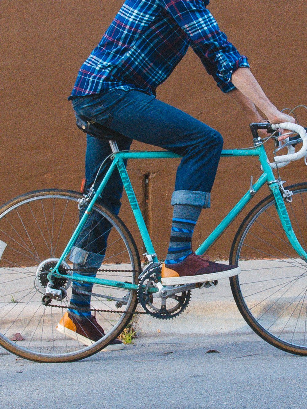 The Wool Lustre - Blue - Sock Club Store