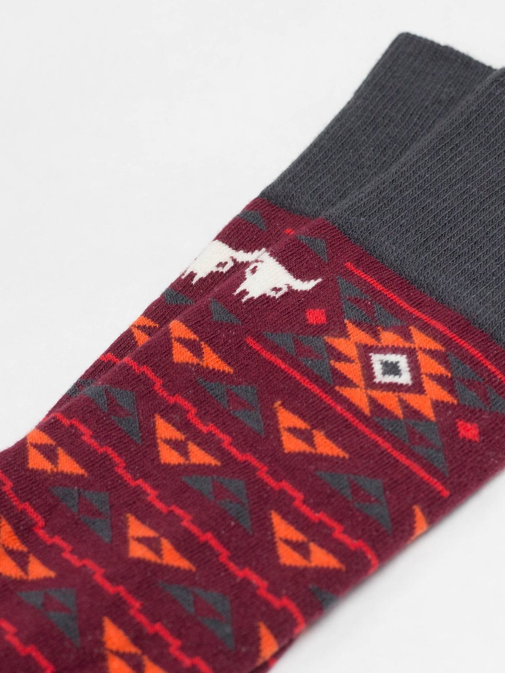 The Calavera - Maroon - Sock Club Store