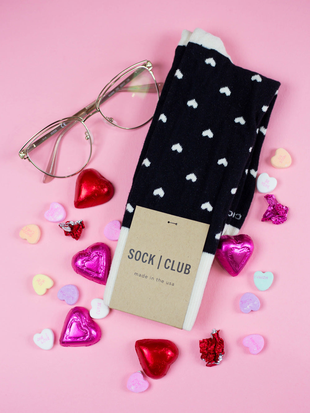 The Valentine - Black - Sock Club Store