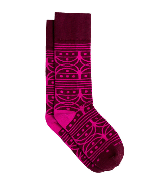 The Venn - Maroon - Sock Club Store