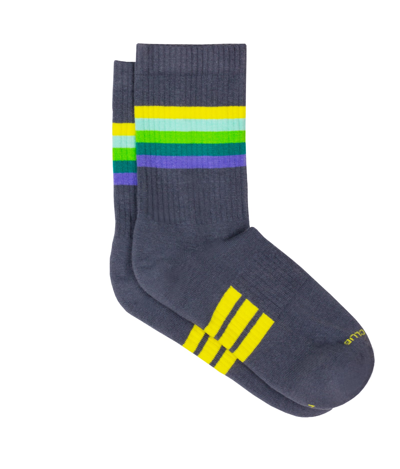 The Allen sock in the concrete (dark grey) color variation.